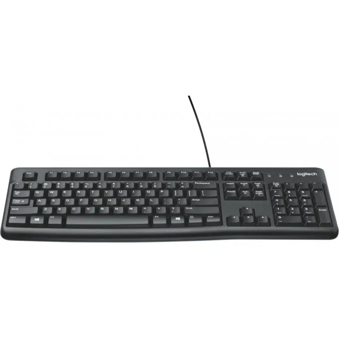 Logitech K120 - Wired USB Full-Size Keyboard - Black, US QWERTY, Spill-Resistant — image 2