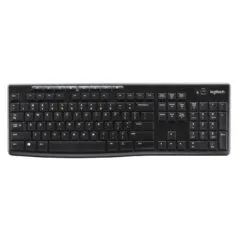 Logitech K270 Wireless Keyboard - 920-003052 - Black, German QWERTZ, 2.4 GHz USB-A Unifying Receiver, Full-size