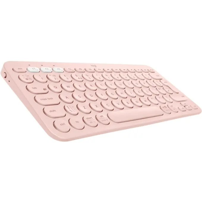 Logitech K380 - K380 - Rose, Mini, Bluetooth 3.0, Wireless, 10 m range — image 1