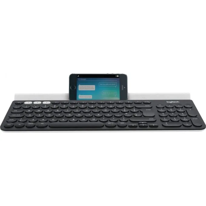 Logitech K780 Multi-Device Wireless Keyboard - K780 - White — image 1