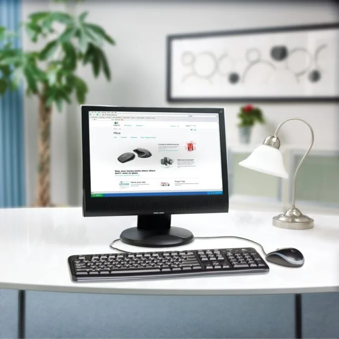Logitech Keyboard K120 - K120 - Black, Belgian AZERTY, Full-size, Wired USB — image 9