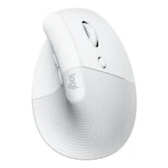 Logitech Lift for Business - Vertical Ergonomic Right-Hand Mouse - Off-White, Bluetooth & Logi Bolt 2.4GHz, 4000 DPI