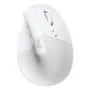 Logitech Lift for Business - Vertical Ergonomic Right-Hand Mouse - Off-White, Bluetooth & Logi Bolt 2.4GHz, 4000 DPI