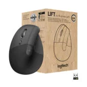 Logitech Lift for Business Wireless Ergonomic Left-Hand Vertical Mouse - 910-006495 - Graphite