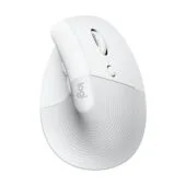 Logitech Lift for Mac - Vertical Ergonomic Wireless Mouse - Off-White, 6 Buttons, Optical 4000 DPI, Bluetooth & Logi Bolt