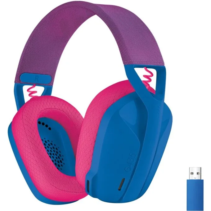 LOGITECH Lightspeed G435 Headset - G435 - Dual Wireless (BT+2.4G), On-Ear, Blue, Discord Certified — image 17