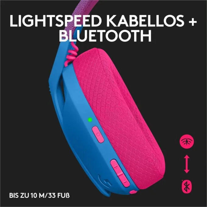 LOGITECH Lightspeed G435 Headset - G435 - Dual Wireless (BT+2.4G), On-Ear, Blue, Discord Certified — image 18