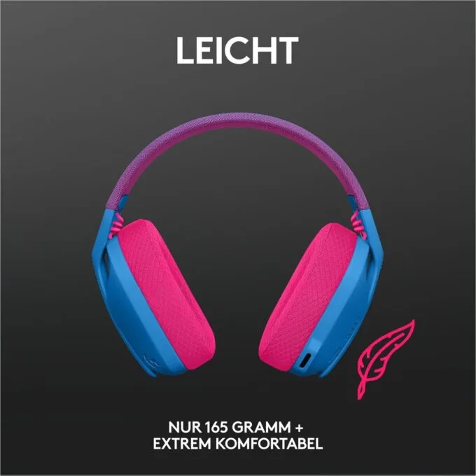 LOGITECH Lightspeed G435 Headset - G435 - Dual Wireless (BT+2.4G), On-Ear, Blue, Discord Certified — image 5