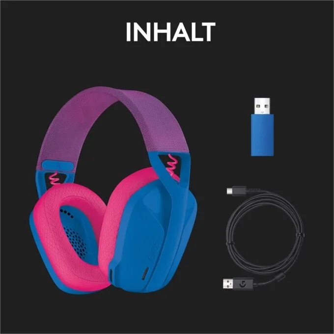 LOGITECH Lightspeed G435 Headset - G435 - Dual Wireless (BT+2.4G), On-Ear, Blue, Discord Certified — image 10