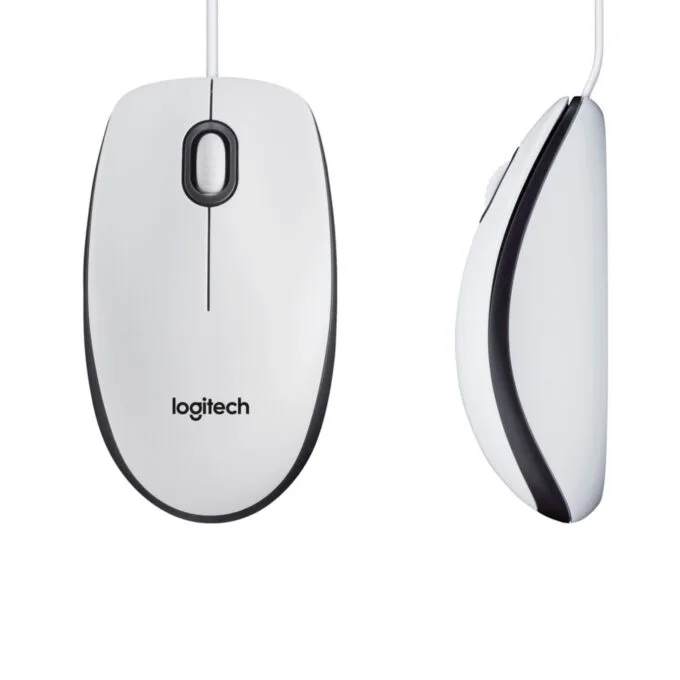 Logitech M100 Wired Optical Mouse - 910-006764 - White, USB-A, 1000 DPI, Ambidextrous, 3-Button — image 6