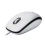 Logitech M100 Wired Optical Mouse - 910-006764 - White, USB-A, 1000 DPI, Ambidextrous, 3-Button