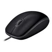 Logitech M110 Silent Mouse - 910-005508 - Black, Wired USB-A, Ambidextrous, 1000 DPI