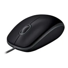 Logitech M110 Silent Mouse - 910-005508 - Black, Wired USB-A, Ambidextrous, 1000 DPI