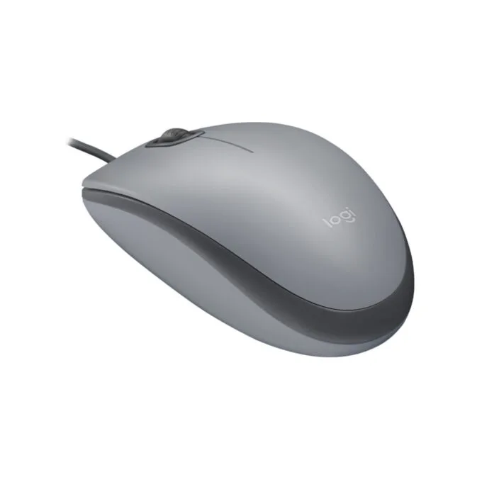 Logitech M110 Silent Mouse - 910-006760 - Ambidextrous Wired USB, 1000 DPI, Graphite/Grey — image 2