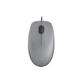 Logitech M110 Silent Mouse - 910-006760 - Ambidextrous Wired USB, 1000 DPI, Graphite/Grey