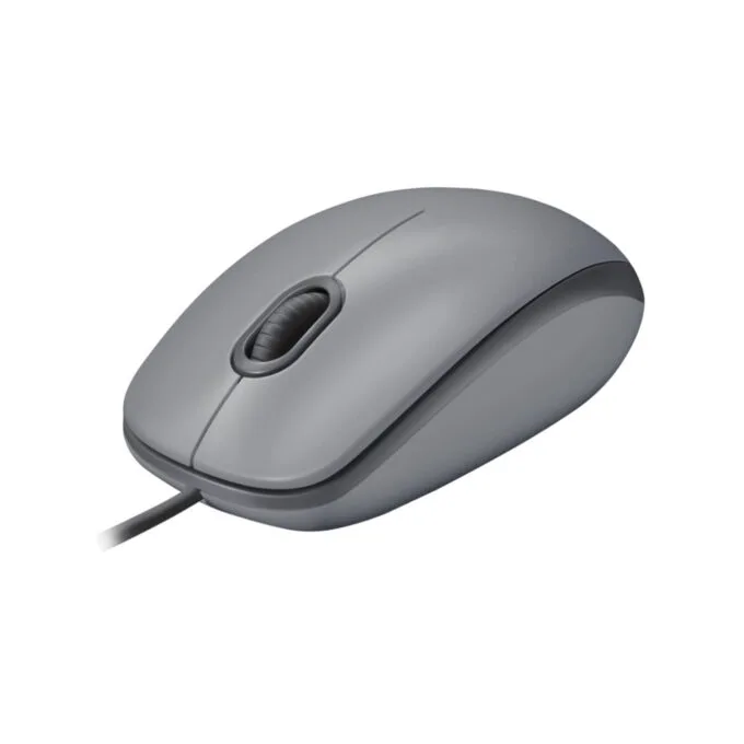 Logitech M110 Silent Mouse - 910-006760 - Ambidextrous Wired USB, 1000 DPI, Graphite/Grey — image 3