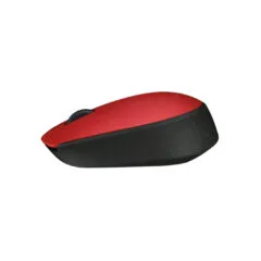 Logitech M171 Wireless Mouse - 910-004641 - Ambidextrous Red, 1000 DPI, 2.4GHz Nano USB Receiver, AA Battery