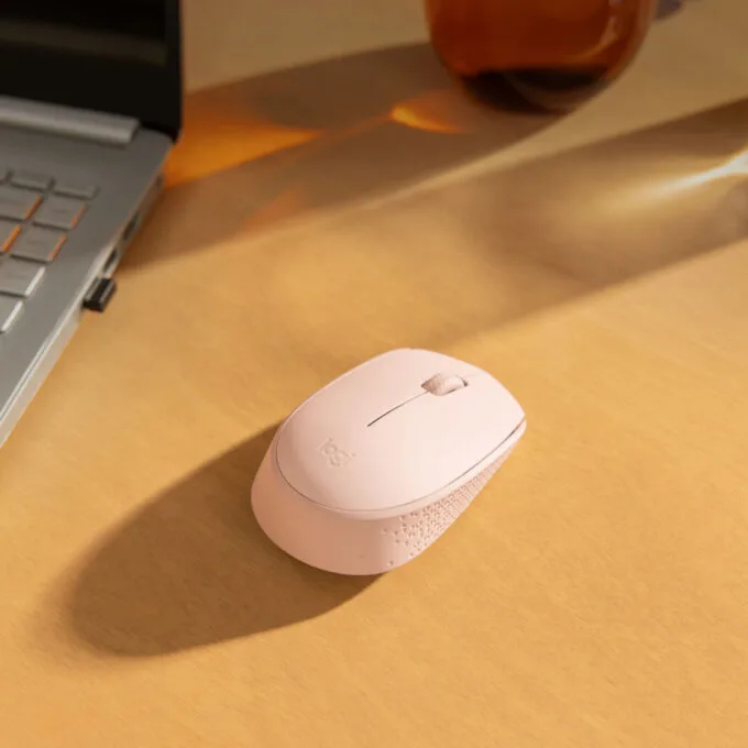 Logitech M171 Wireless Mouse - 910-006865 - Pink, 2.4 GHz RF Nano Receiver, Optical, Ambidextrous — image 2