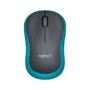 Logitech M185 Wireless Mouse - 910-002239 - Ambidextrous, Blue/Black