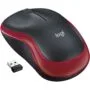 Logitech M185 Wireless Mouse - M185 - Red