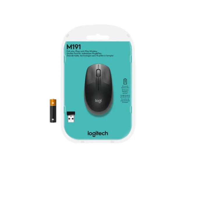 Logitech M190 Wireless Mouse - 910-005905 - Charcoal, Ambidextrous, 1000 DPI — image 7