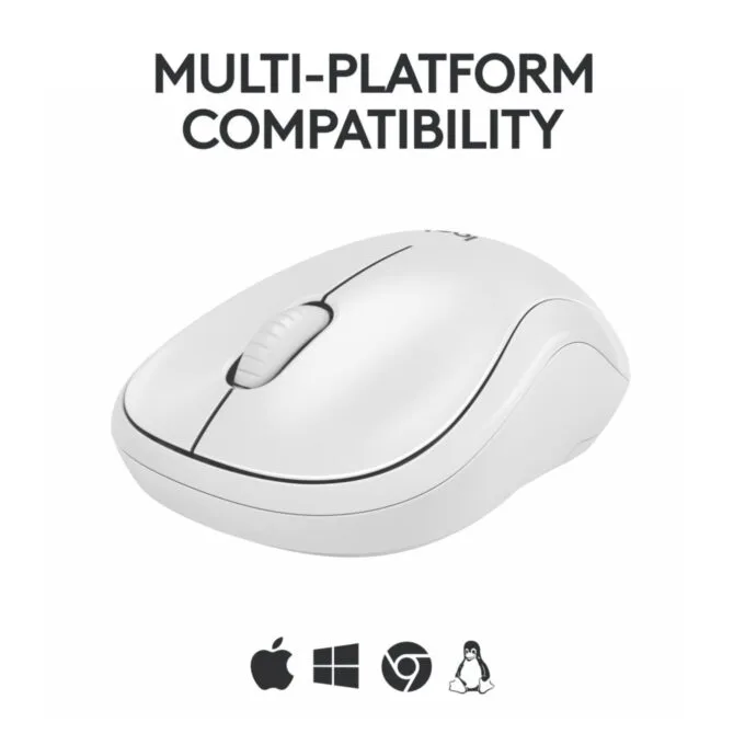 Logitech M240 Bluetooth - 910-007120 - Wireless Travel Mouse, Ambidextrous, Silent Click, White — image 6