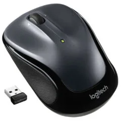 Logitech M325s Wireless Mouse - 910-006812 - Ambidextrous Black/Gray, 1000 DPI, RF 2.4GHz, 5 Buttons