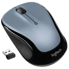 Logitech M325s Wireless Mouse - 910-006813 - Ambidextrous, Black/Gray, 1000 DPI, 5 Buttons, 2.4GHz