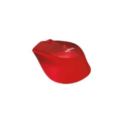 Logitech M330 Silent Plus - 910-004911 - Red, Silent Wireless Right-Hand Office Mouse