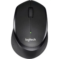 Logitech M330 SILENT PLUS - Wireless Silent Optical Mouse - Right-hand, Black, 1000 DPI, 2.4GHz Nano Receiver