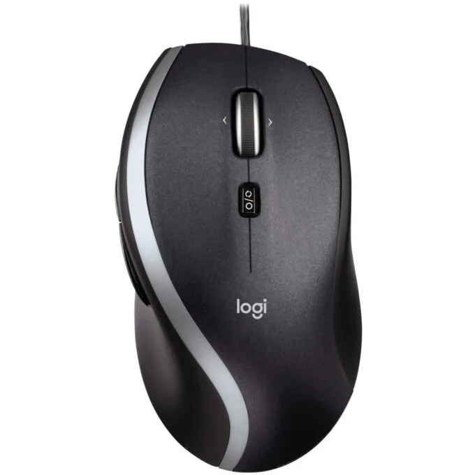 Logitech M500 Corded Mouse - Laser 1000 DPI, Wired USB-A, Right-Handed, Black — image 1