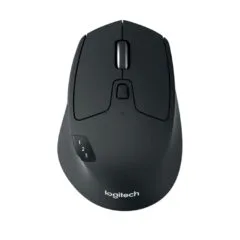 Logitech M720 Triathlon Wireless Mouse - Black, Right-Hand, 2.4GHz + Bluetooth