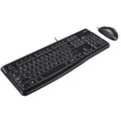 Logitech MK120 Wired Keyboard & Mouse Combo - 920-002562 - Black