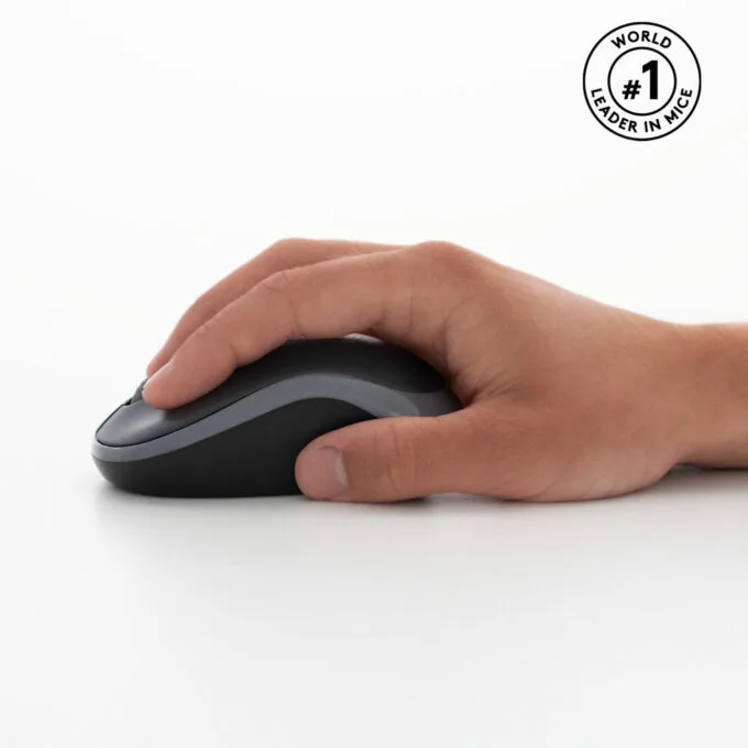 Logitech MK270 Wireless Desktop Set - 920-004508 - Full-Size Black Keyboard & Mouse, 2.4GHz RF, US QWERTY — image 3