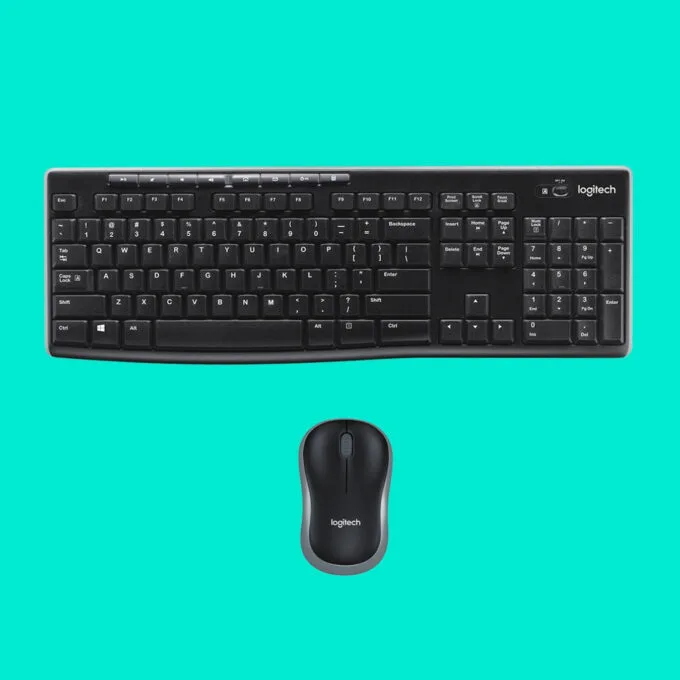 Logitech MK270 Wireless Desktop Set - 920-004508 - Full-Size Black Keyboard & Mouse, 2.4GHz RF, US QWERTY — image 6