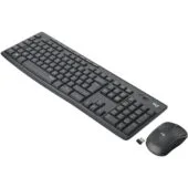Logitech MK295 Silent Wireless Combo - Graphite, AZERTY Full-size Keyboard & Silent 1000 DPI Mouse