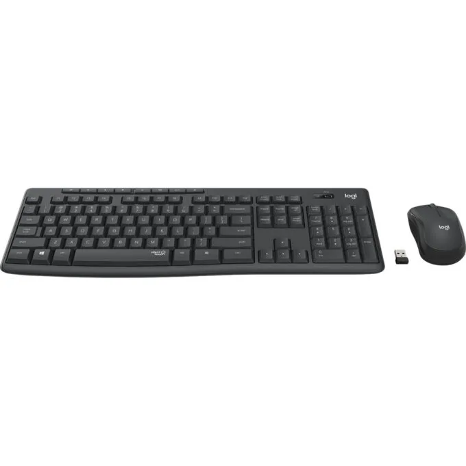 Logitech MK295 Silent Wireless Combo - Graphite - Full-Size (100%) QWERTZ Keyboard & 1000 DPI Mouse, 2.4 GHz Nano Receiver — image 2