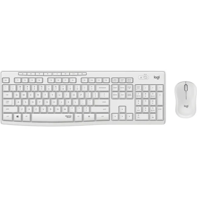 Logitech MK295 Silent Wireless Combo - MK295 - Full-size AZERTY Wireless Keyboard + Silent Mouse, White — image 3