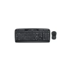 Logitech MK330 Wireless Keyboard & Mouse Combo - UK QWERTY - 2.4 GHz Nano Receiver - Black