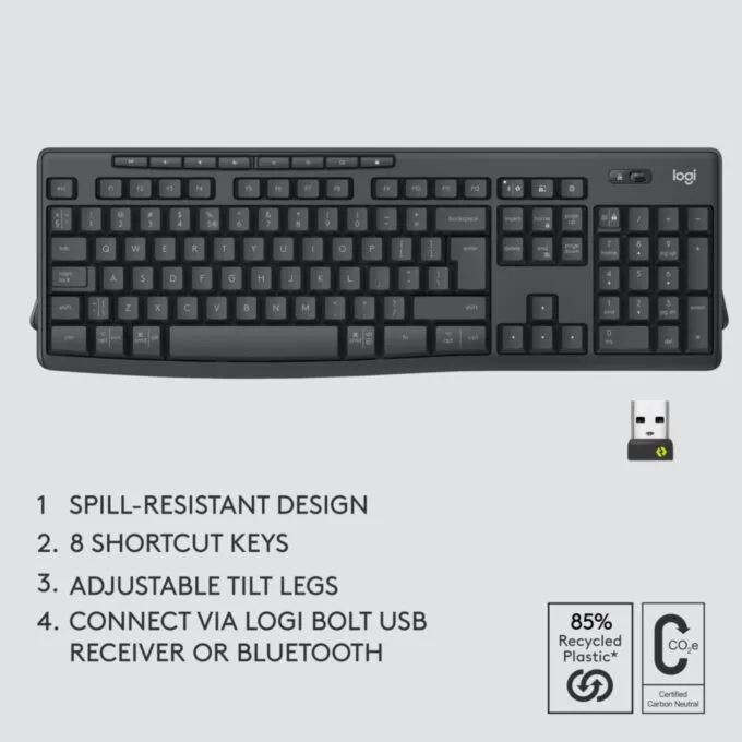 Logitech MK370 Keyboard & Mouse Combo 920-012065 Black German QWERTZ — image 7