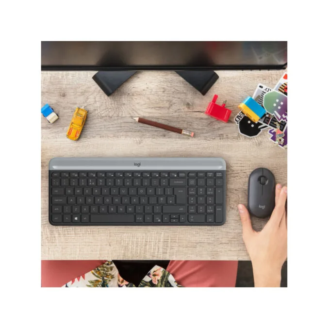 Logitech MK470 Slim Wireless Keyboard & Mouse Combo - 920-009204 - Graphite, US International (QWERTY), 2.4 GHz — image 2