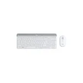 Logitech MK470 Wireless Slim Keyboard & Mouse Combo - 920-009189 - White, German QWERTZ, 2.4 GHz