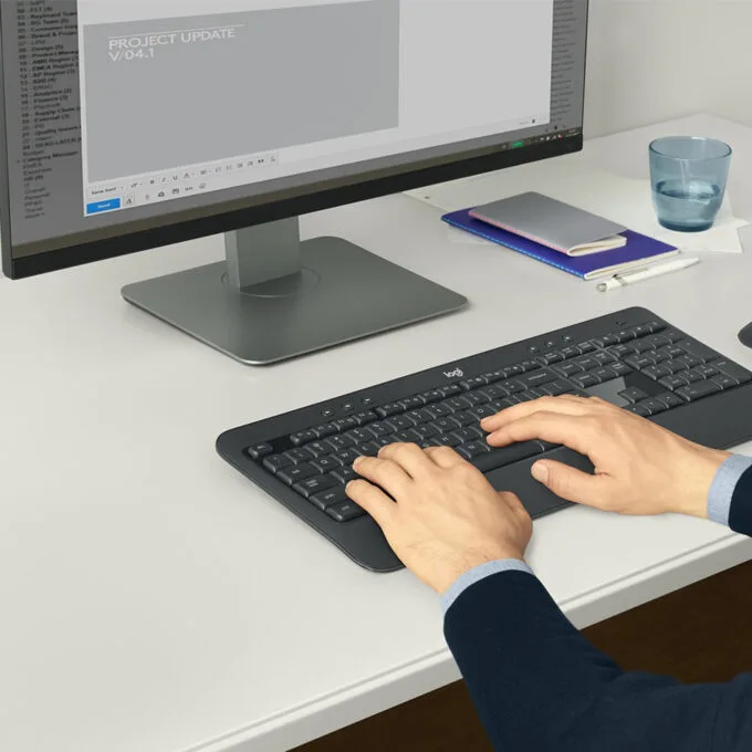 Logitech MK540 Advanced - Wireless Keyboard & Mouse Set - Black, Swiss QWERTZ, 2.4 GHz — image 2