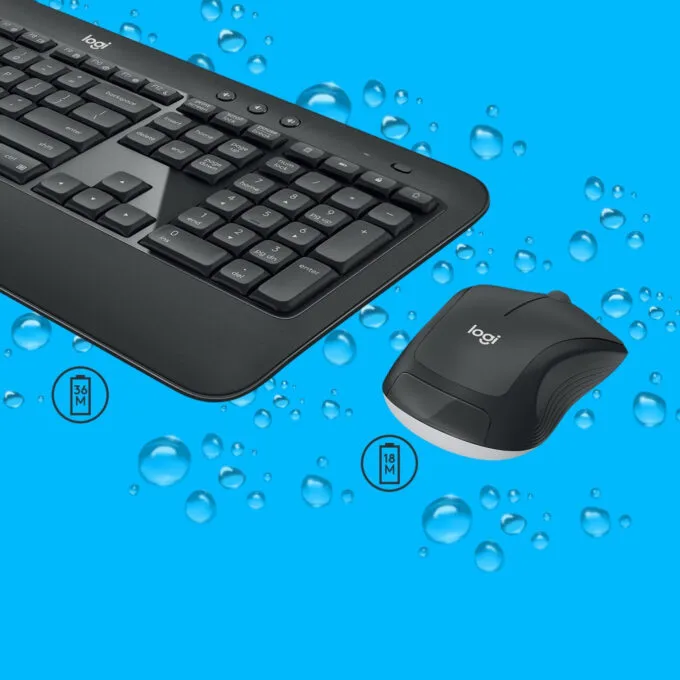 Logitech MK540 Advanced - Wireless Keyboard & Mouse Set - Black, Swiss QWERTZ, 2.4 GHz — image 4
