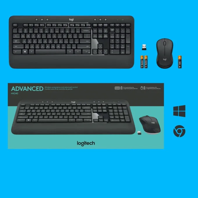 Logitech MK540 Advanced - Wireless Keyboard & Mouse Set - Black, Swiss QWERTZ, 2.4 GHz — image 10