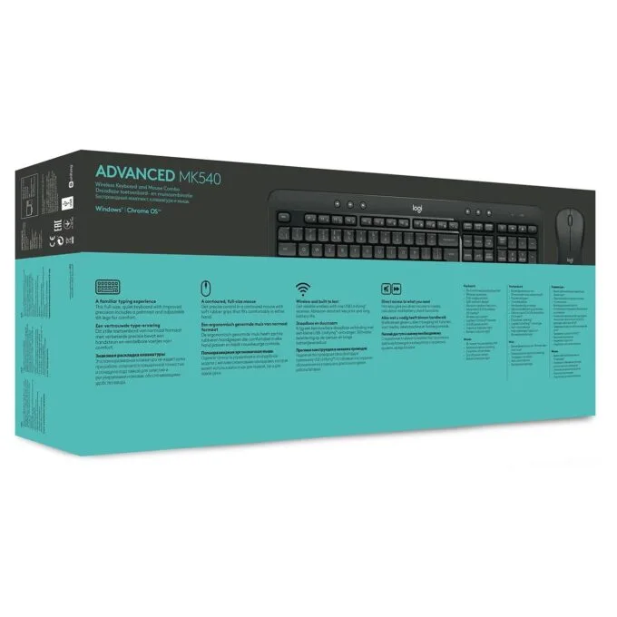 Logitech MK540 - MK540 - RF Wireless AZERTY Belgium Black/White — image 11