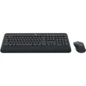 Logitech MK545 Advanced Wireless Desktop Set - MK545 - Full-size Wireless Keyboard & Mouse, Black, US QWERTY