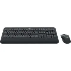 Logitech MK545 Advanced Wireless Desktop Set - MK545 - Full-size Wireless Keyboard & Mouse, Black, US QWERTY