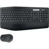 Logitech MK850 Performance - Wireless Keyboard & Mouse Combo - AZERTY French, Black, 2.4GHz + Bluetooth, Full-size