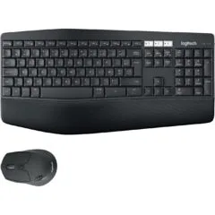 Logitech MK850 Performance - Wireless Keyboard & Mouse Combo - AZERTY French, Black, 2.4GHz + Bluetooth, Full-size
